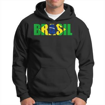 Brazil Football Fans Flag Brazil Jersey National Pride Men Hoodie Graphic Print Hooded Sweatshirt - Thegiftio UK