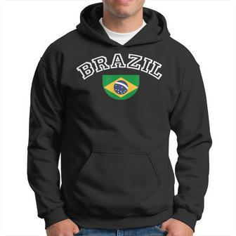 Brazil Football Fans Flag Brazil National Pride Men Hoodie - Thegiftio UK