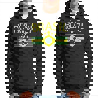 Brazil National Flag Soccer Football Brazilian V2 Men Hoodie - Thegiftio