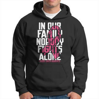 Breast Cancer Support Pink Family Breast Cancer Awareness Hoodie - Thegiftio UK