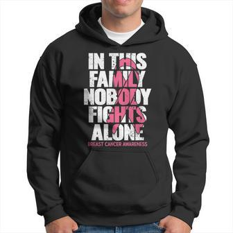 Breast Cancer Support Vintage Family Breast Cancer Awareness Hoodie - Seseable