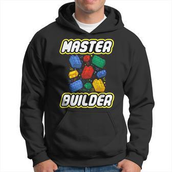 Brick Builder Blocks Funny Blocks Master Builder Gift Hoodie | Mazezy