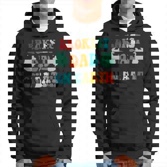 Brokest Dad On Earth For Dad Funny Fathers Day Vintage Hoodie - Thegiftio