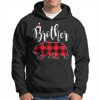 Brother Bear Buffalo Red Plaid Christmas Pajama Family Gifts Men Hoodie Graphic Print Hooded Sweatshirt - Thegiftio UK