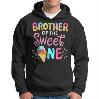 Brother Of Sweet One Birthday Matching Family Ice Cream Hoodie | Mazezy