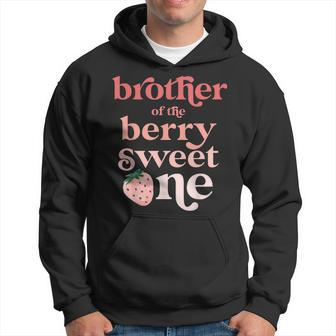 Brother Of The Berry Sweet One Strawberry First Birthday 1St Hoodie - Seseable
