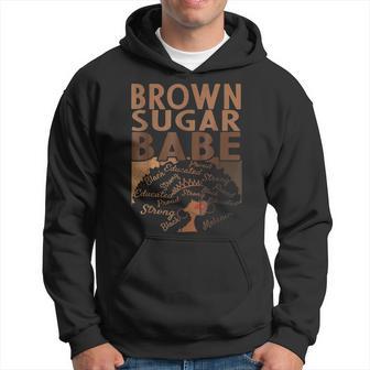 Brown Sugar Babe Black History Queen Melanin Afro African Hoodie - Seseable