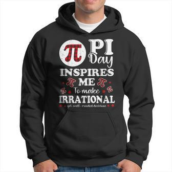 Buffalo Plaid Pi Symbol Pi Day Inspires Me Math Lover Gifts V2 Hoodie - Seseable