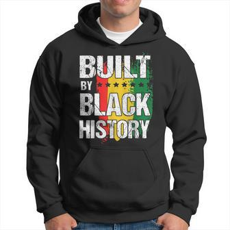 Built By Black History Month Bhm Black Afro African Pride Hoodie - Seseable