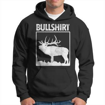 Bull Funny Bull Elk Deer Buck Bow Hunting Hunter Gift Hoodie - Seseable