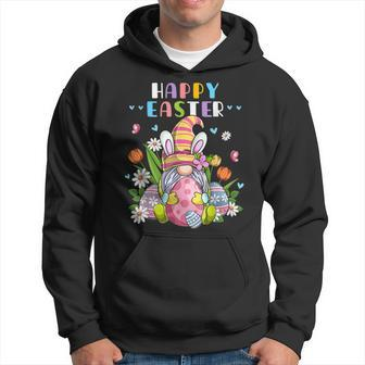 Bunny Gnome Rabbit Eggs Hunting Happy Easter Day Funny Hoodie | Mazezy