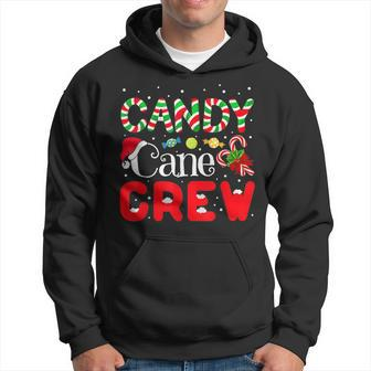 Candy Cane Crew Funny Christmas Candy V2 Men Hoodie Graphic Print Hooded Sweatshirt - Seseable