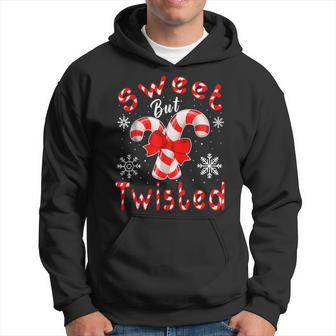 Candy Cane Sweet But Twisted Funny Merry Christmas V2 Men Hoodie Graphic Print Hooded Sweatshirt - Seseable