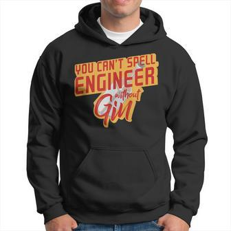 You Cant Spell Engineer Without Gin Men Hoodie - Thegiftio UK