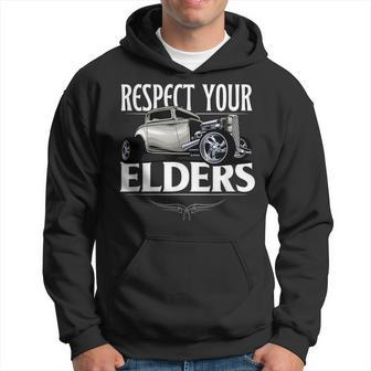 Car Guy Classic Muscle Car Respect Your Elders Men Hoodie - Thegiftio UK