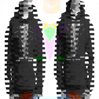 Carnival Masquerade Tuxedo Men Parade Mardi Gras Hoodie - Seseable