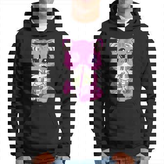 Cat Boba Tea Bubble Tea Anime Kawaii Neko Gifts Girls Ns Hoodie - Seseable