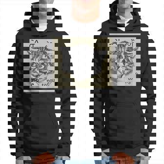 Cat Got Your Tongue Men Hoodie Graphic Print Hooded Sweatshirt - Thegiftio