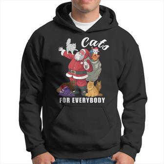 Cats For Everybody Weihnachtskatze Lustiges Weihnachtsmann Hoodie - Seseable