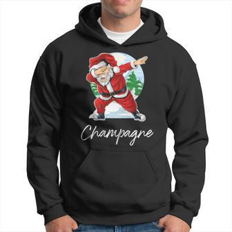 Champagne Name Gift Santa Champagne Hoodie - Seseable