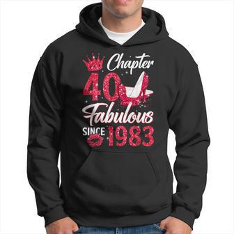 Chapter 40 Fabulous Since 1983 40Th Birthday Queen Diamond Hoodie - Thegiftio UK