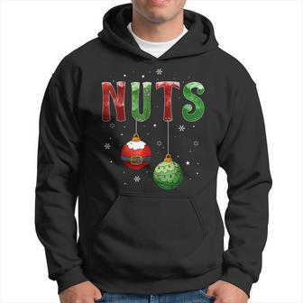 Chest Nuts Christmas Funny Matching Couple Chestnuts V39 Men Hoodie Graphic Print Hooded Sweatshirt - Thegiftio UK