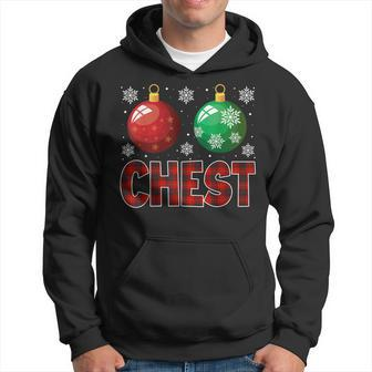 Chest Nuts Matching Chestnuts Funny Christmas Couples Chest Men Hoodie Graphic Print Hooded Sweatshirt - Seseable