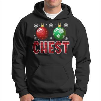 Chest Nuts Matching Chestnuts Funny Christmas Couples Chest V12 Men Hoodie Graphic Print Hooded Sweatshirt - Thegiftio UK