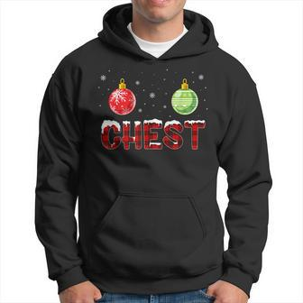 Chest Nuts Matching Chestnuts Funny Christmas Couples Chest V2 Men Hoodie Graphic Print Hooded Sweatshirt - Seseable
