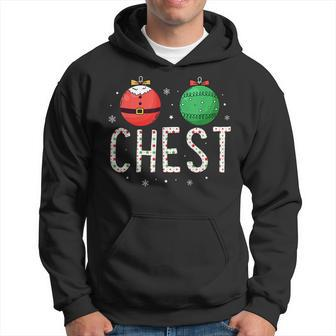 Chest Nuts Matching Funny Christmas Couples Chestnuts V2 Men Hoodie Graphic Print Hooded Sweatshirt - Seseable
