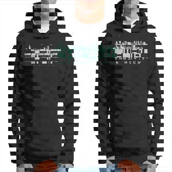 Chicago City Skyline Souvenir Tourist Men Hoodie Graphic Print Hooded Sweatshirt - Thegiftio