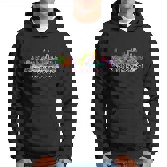 Chicago Skyline Paint Splatter Hoodie - Thegiftio