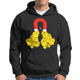 Chicks With Magnet Funny Chick Magnet Hoodie | Mazezy
