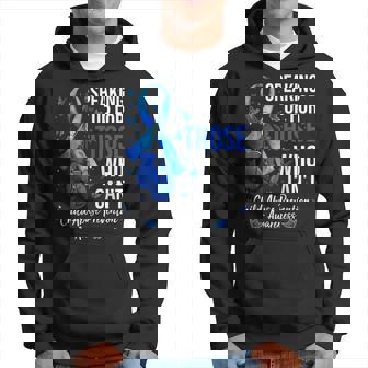 Child Abuse Prevention Awareness Boxing Gloves Blue Ribbon Hoodie | Mazezy