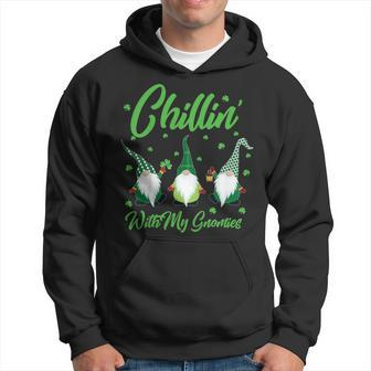 Chillin With My Gnomies Plaid St Patricks Day Gifts Hoodie | Mazezy