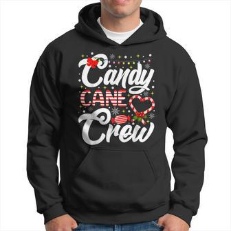 Christmas Candy Lover Funny Xmas Candy Cane Crew Men Hoodie Graphic Print Hooded Sweatshirt - Seseable