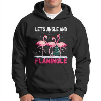 Christmas Flamingo Funny Pink Flamingle Xmas V2 Hoodie - Monsterry DE
