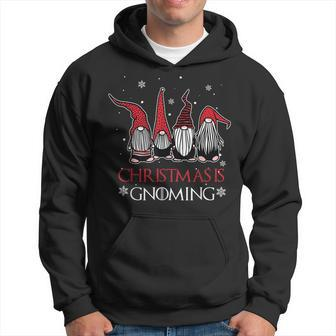 Christmas Is Gnoming God Jul Gnome Tomte Xmas Santa Holiday Men Hoodie - Thegiftio UK