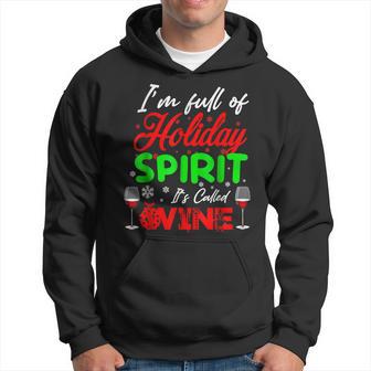 Christmas Holiday Spirit Called Wine Xmas Pajama 2022 Men Hoodie - Thegiftio