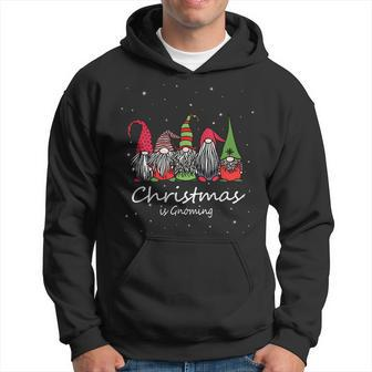 Christmas Is Gnoming God Jul Gnome Tomte Xmas Santa Idea Men Hoodie Graphic Print Hooded Sweatshirt - Seseable