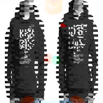 Christmas Matching Couple Chestnuts Jingle Balls Tinsel Tits Men Hoodie - Thegiftio UK