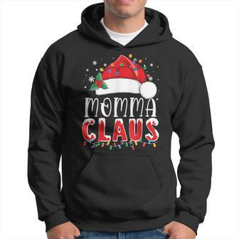 Christmas Momma Claus Funny Pajama Family Matching Men Hoodie Graphic Print Hooded Sweatshirt - Thegiftio UK