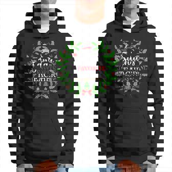 Christmas Santas Favorite Teacher Santa Hat Reindeer Men Hoodie - Thegiftio