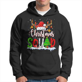 Christmas Squad Santa Hat Reindeer Family Matching Xmas V3 Men Hoodie Graphic Print Hooded Sweatshirt - Seseable