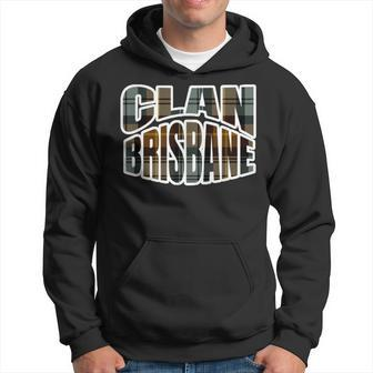 Clan Brisbane Kilt Tartan Scottish Family Men Hoodie Graphic Print Hooded Sweatshirt - Seseable