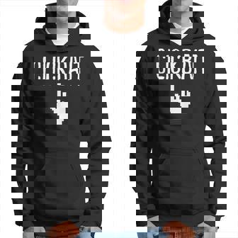 Clickbait Viral Meme With Mouse Pointer Funny Trending Men Hoodie Graphic Print Hooded Sweatshirt - Thegiftio UK