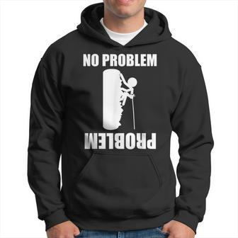 Climbing Rock Climber And Climbing Specialist Men Hoodie Graphic Print Hooded Sweatshirt - Seseable