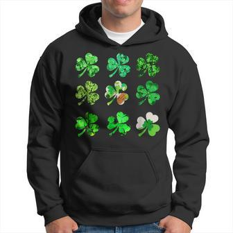 Clover Shamrock Irish For St Patricks & Pattys Day Hoodie - Seseable