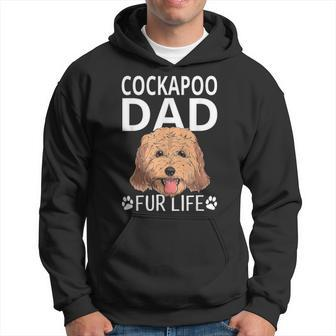 Cockapoo Dad Fur Life Dog Fathers Day Gift Pun Hoodie - Seseable