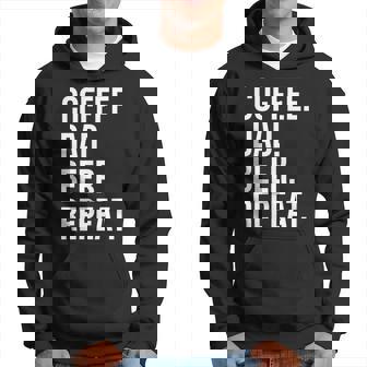 Coffee Dad Beer Repeat Funny Hoodie - Monsterry
